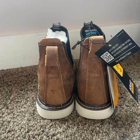 NEW - Ariat Work Boots - Aged Honey - Women’s 8 - Picture 12 of 15